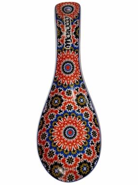 🧡Colorful Moroccan-Style Ceramic Spoon Rest / Wall Decor.
